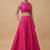 Hot Pink Open-Back Lehenga Set