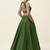 Olive Open-Back Lehenga Set