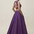 Purple Open-Back Lehenga Set