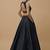Black Open-Back Lehenga Set