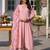 Designer baby pink pv chanderi embroidered ethnic suit set with floral printed taby dupatta