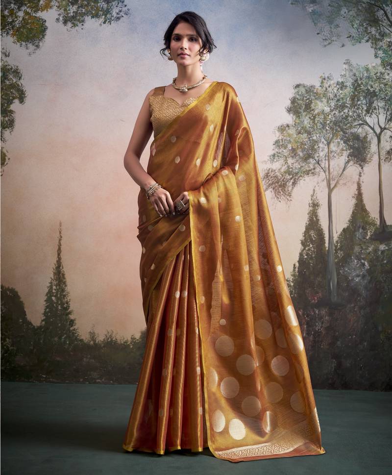 yellow designer party wear & festive sarees