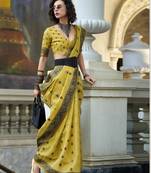 elegant tissue linen saree 