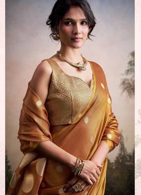 yellow party wear & festive sarees 3