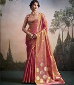pink designer party wear & festive sarees