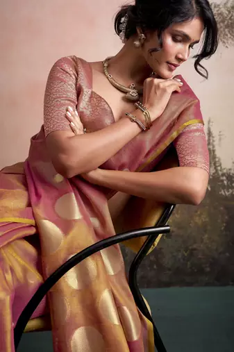 pink party wear & festive sarees