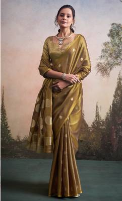 golden party wear & festive sarees 2