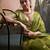 green designer party wear & festive sarees