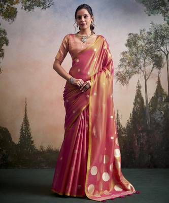 pink party wear & festive sarees 1