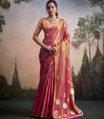 pink designer party wear & festive sarees