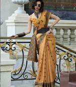 elegant tissue linen saree 