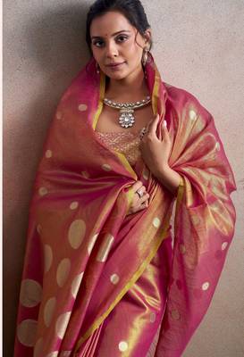 pink party wear & festive sarees 3