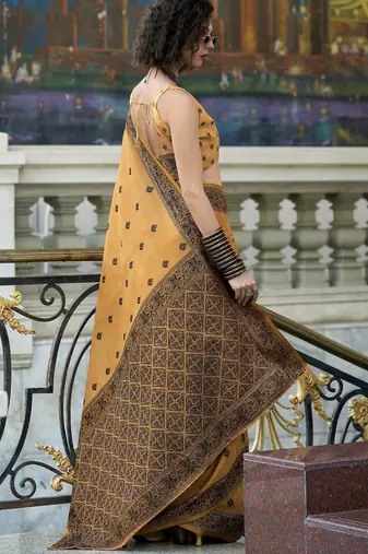 elegant tissue linen saree 