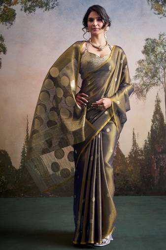 grey party wear & festive sarees