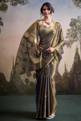 grey party wear & festive sarees