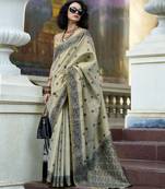 elegant tissue linen saree 