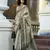 elegant tissue linen saree 