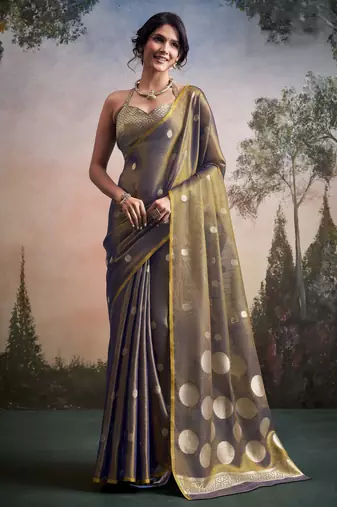 grey party wear & festive sarees