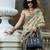 elegant tissue linen saree 