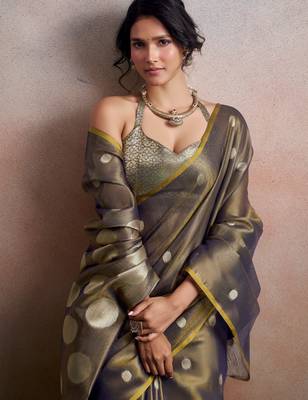 grey party wear & festive sarees 4