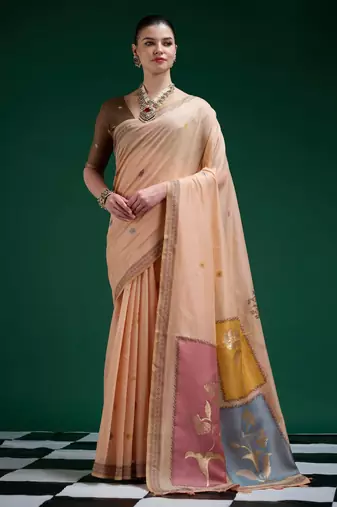  soft cotton designer sarees set