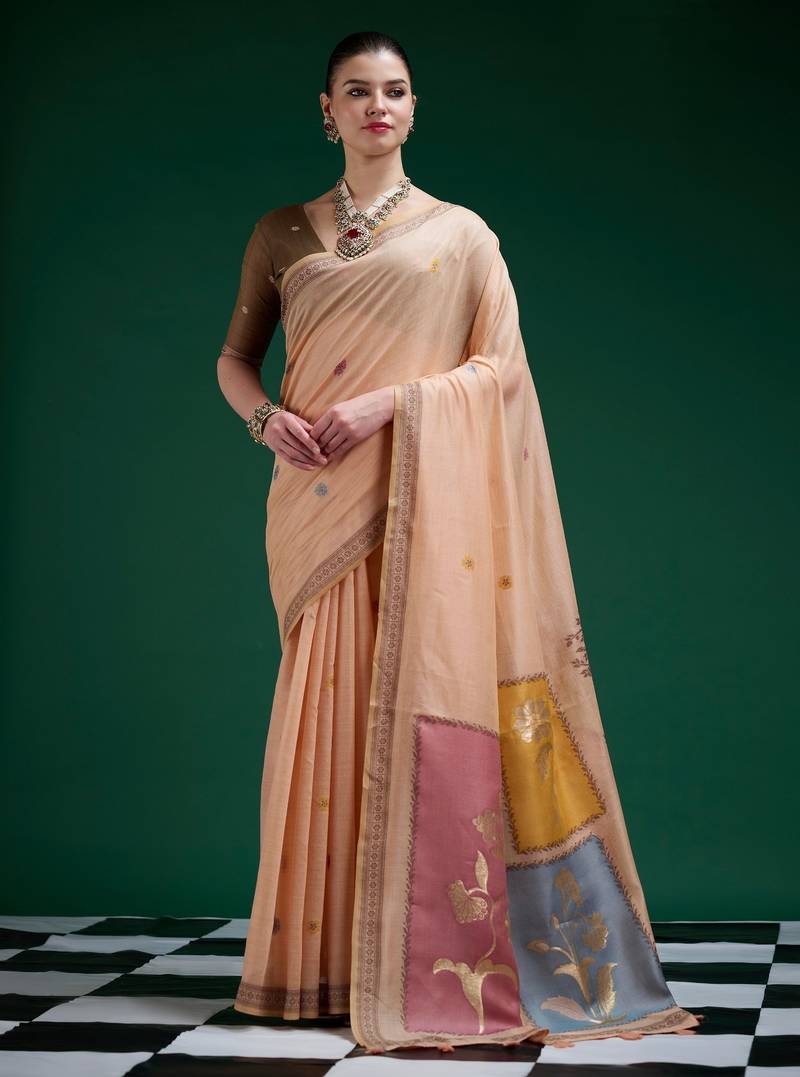  soft cotton designer sarees set