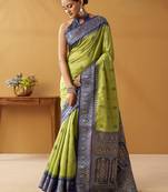 modal fancy cotton saree with pochampalli border & pallu