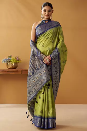 modal fancy cotton saree with pochampalli border & pallu