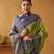 modal fancy cotton saree with pochampalli border & pallu