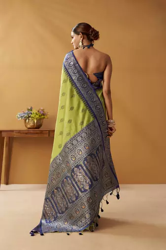 modal fancy cotton saree with pochampalli border & pallu
