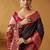 modal fancy cotton saree with pochampalli border & pallu
