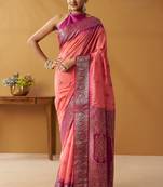modal fancy cotton saree with pochampalli border & pallu