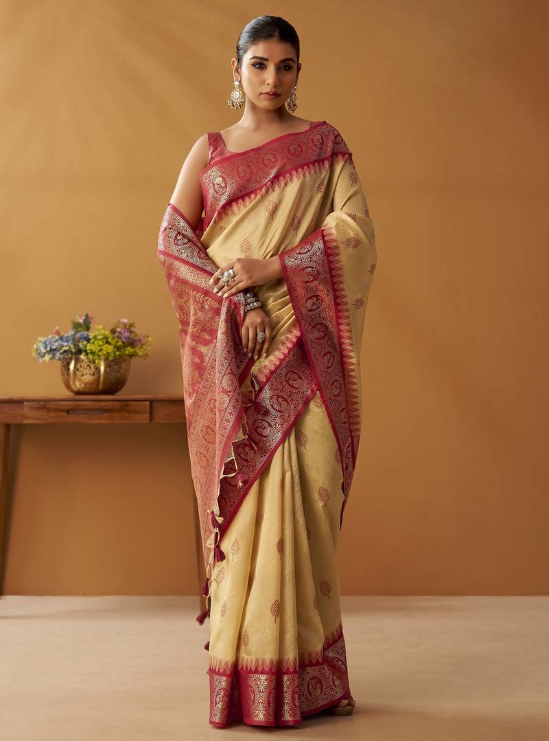 modal fancy cotton saree with pochampalli border & pallu