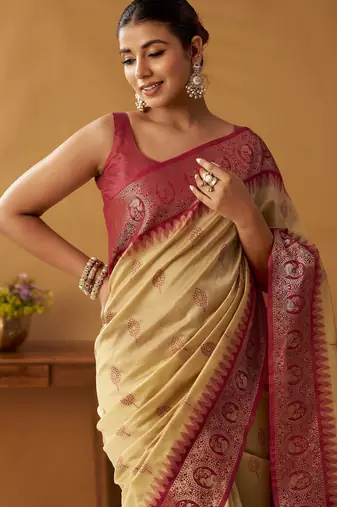 modal fancy cotton saree with pochampalli border & pallu