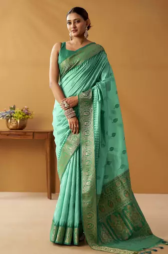 modal fancy cotton saree with pochampalli border & pallu