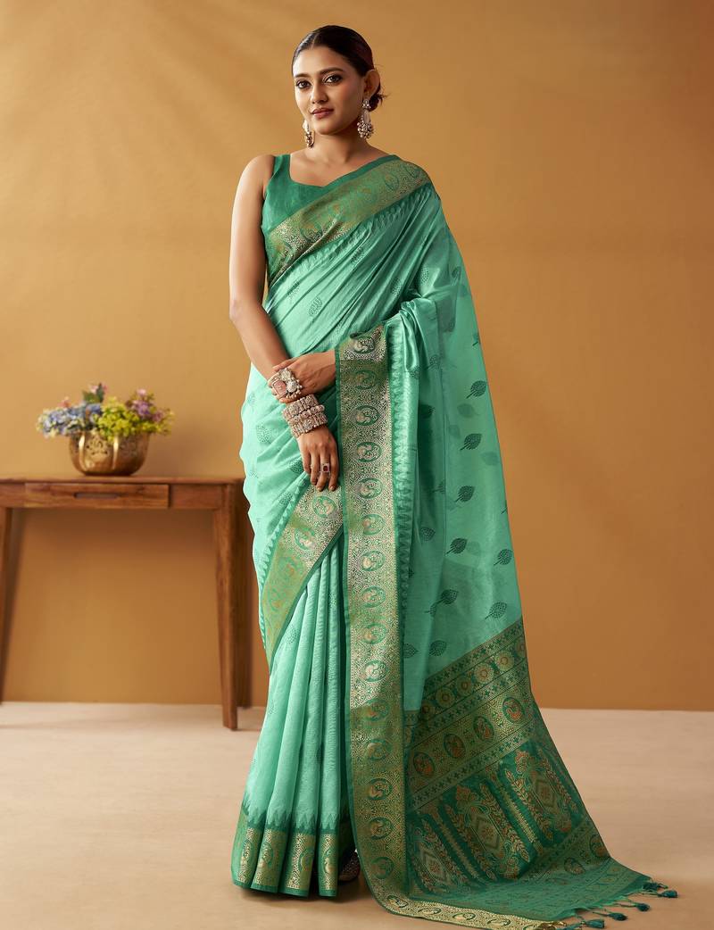 modal fancy cotton saree with pochampalli border & pallu