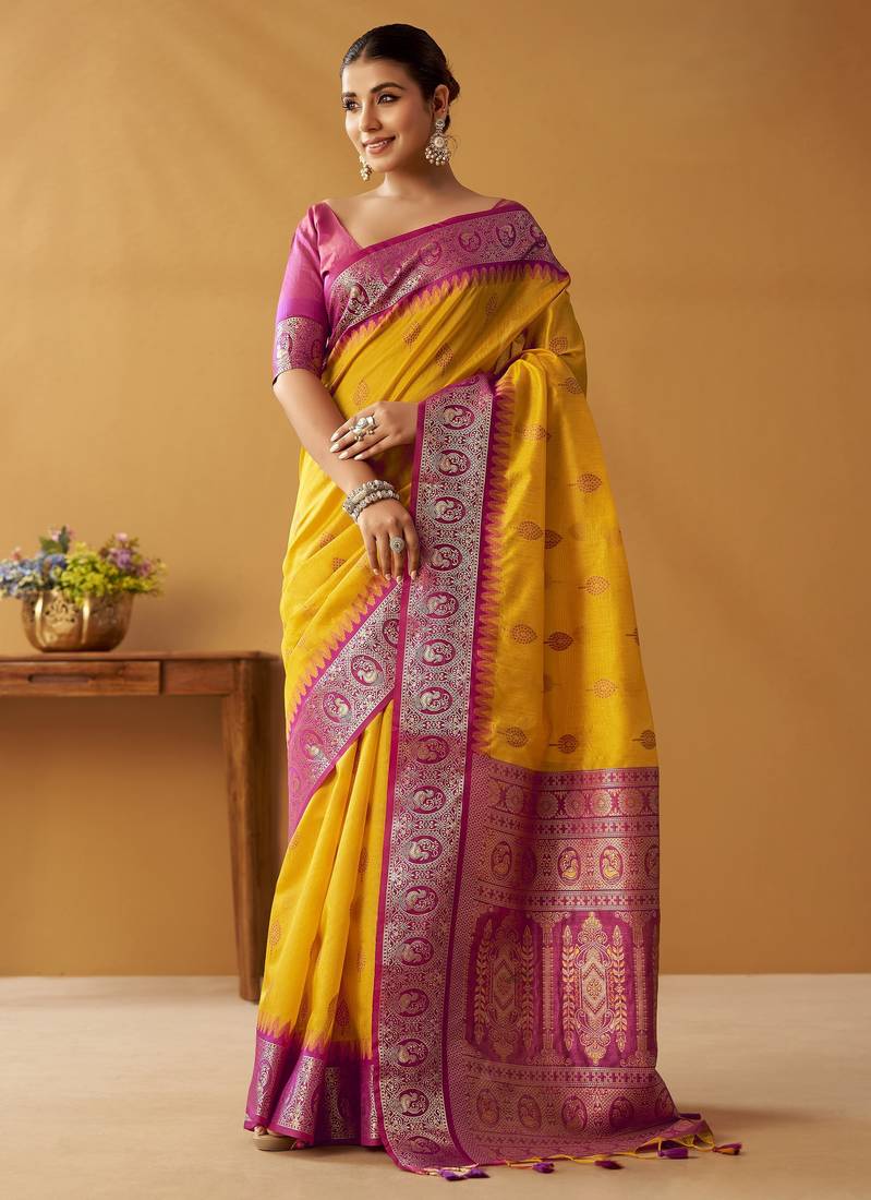 modal fancy cotton saree with pochampalli border & pallu