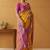 modal fancy cotton saree with pochampalli border & pallu
