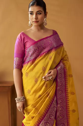 modal fancy cotton saree with pochampalli border & pallu