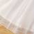 White floral embroidered net fit & flare kids dress