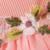 Pink floral embroidered net fit & flare kids dress