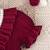 Maroon embellished net fit & flare kids party dress