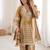  two-tone tissue kurti palazzo set with mirror work & batwa