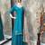 Chinon suit with sequin embroidery gharara & organza dupatta 