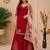 Chinon suit with sequin embroidery gharara & organza dupatta 