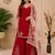 Chinon suit with sequin embroidery gharara & organza dupatta 