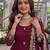  crunchy silk embroidered gown set with dupatta & bottom 