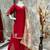 Chinon suit with sequin embroidery gharara & organza dupatta 
