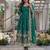  crunchy silk embroidered gown set with dupatta & bottom 