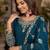  chinon silk kurti set with embroidery coding sequin zari work